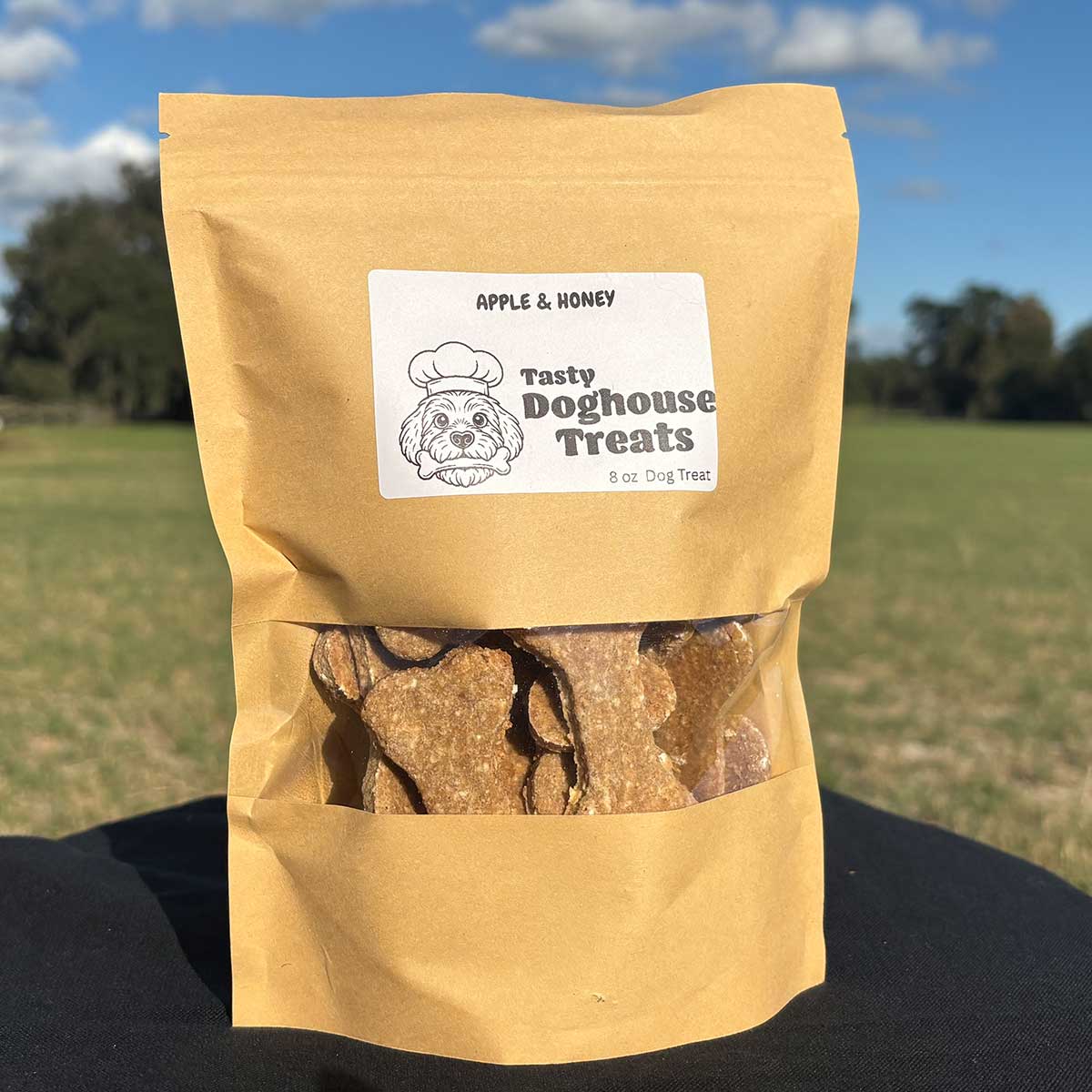 Homemade Dog Bone Treats made with Apple And Honey